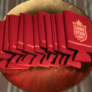 Eat of 12 Lone Star Beer Can Koozies